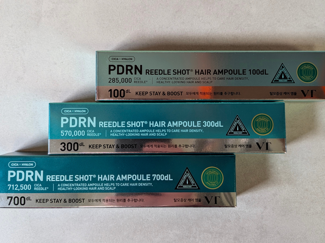 VT PDRN Reedle Shot Hair Ampoule 100 vs 300 vs 700: Can It Actually Help With Hair Growth?